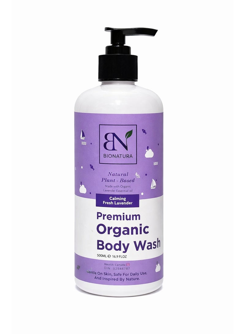 Bionatura Lavender Body Wash – 500mL | Gentle, Plant-Based Cleanser with Natural Lavender | Hydrating, Vegan & Paraben-Free - Image 1